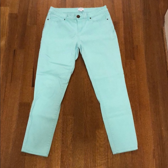 light teal pants